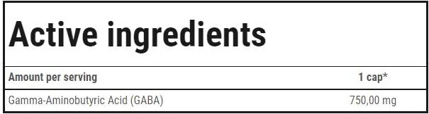 Trec Nutrition GABA 750 mg-factsheets