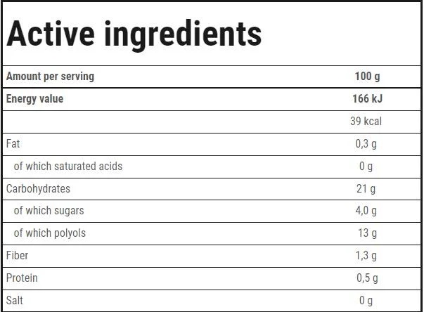 Trec Nutrition Fruits in Jelly | Strawberry 600g-factsheets