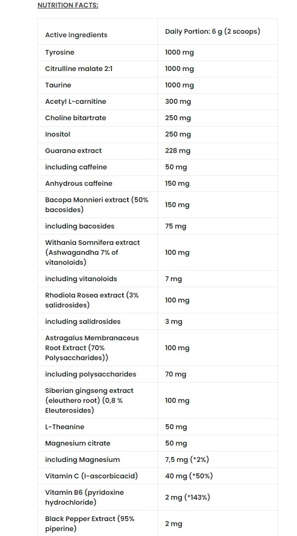 7NUTRITION GAMER 198 g-factsheets