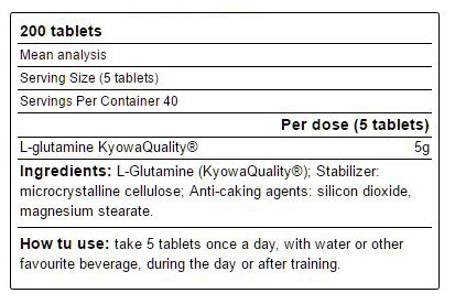 Yamamoto Nutrition Glutamine PRO-factsheets
