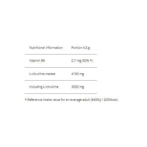 Hitec Citrulline Malate - 300g-factsheets
