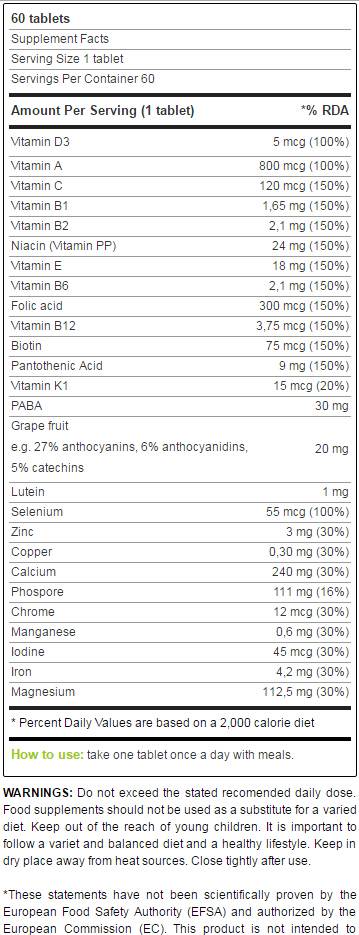 Yamamoto Nutrition Multi VITAMIN-factsheets