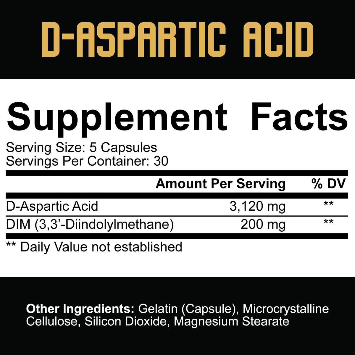 D-Aspartic Acid - DAA | with DIM-factsheets