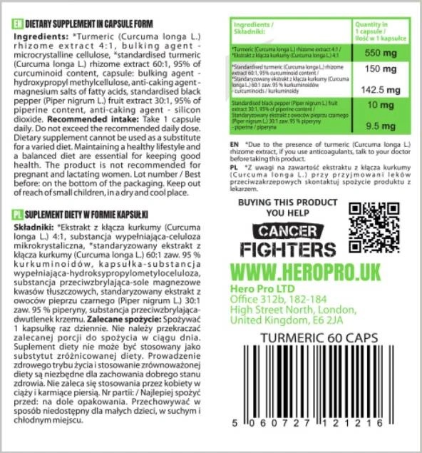 Hiro.lab Turmeric Curcumin 550 mg | with Black Pepper-factsheets