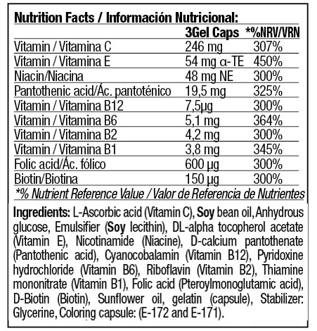 QUAMTRAX NUTRITION B+C Complex-factsheets