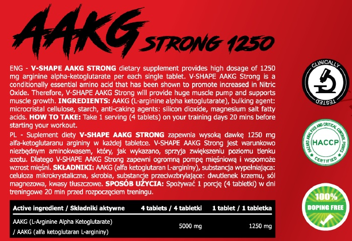 V-SHAPE SUPPS AAKG STRONG 1250 mg-factsheets