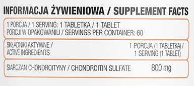 OstroVit Chondroitin Sulfate 800 mg-factsheets