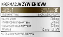 OstroVit Elite Omega 3 1000 mg + Vitamin E-factsheets