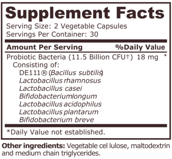 Pure Nutrition Advanced Probiotic-factsheets
