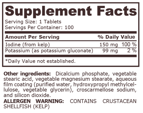Pure Nutrition Potassium 99mg-factsheets