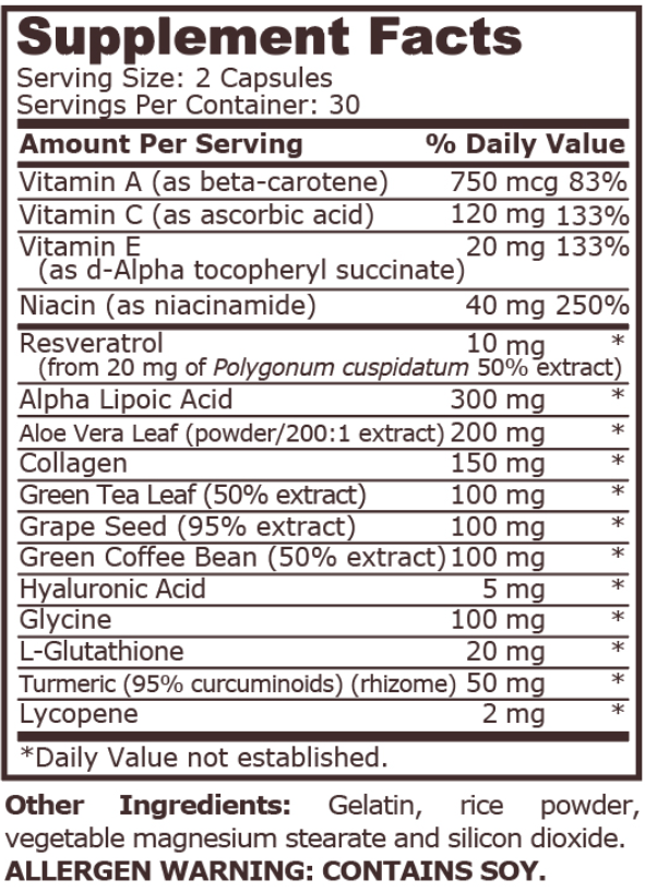 Pure Nutrition Wrinkle Formula-factsheets