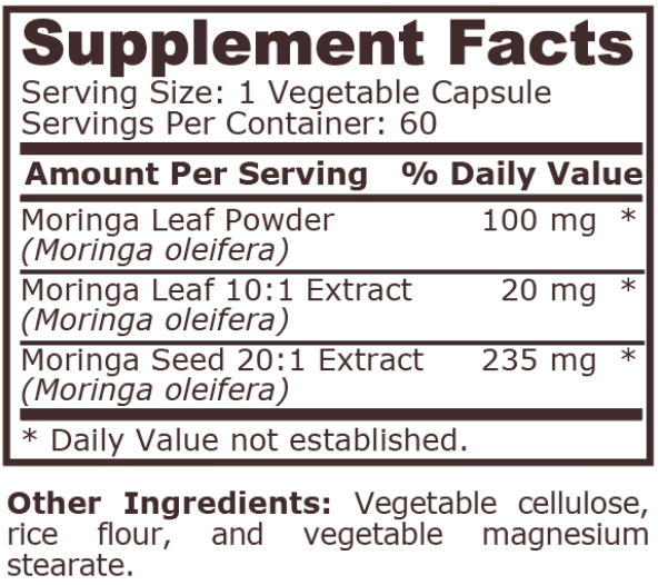 Pure Nutrition Moringa Complex-factsheets