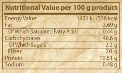 Pure Nutrition Diet Pasta 250g-factsheets
