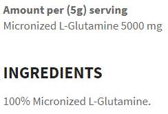 Applied Nutrition L-Glutamine Powder-factsheets