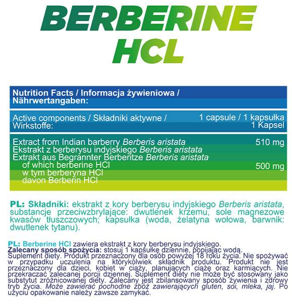 AllNutrition Berberine Hcl 510 mg | Extract from Indian Barberry-factsheets