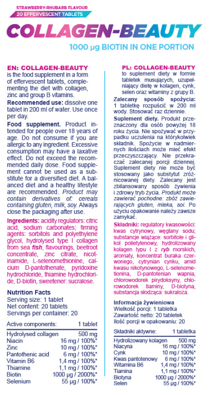 Allnutrition Collagen Beauty - Effervescent-factsheets
