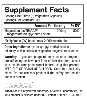 Biovea Magnesium Bis-Glycinat 200mg-factsheets