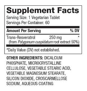 Biovea Resveratrol 250mg-factsheets