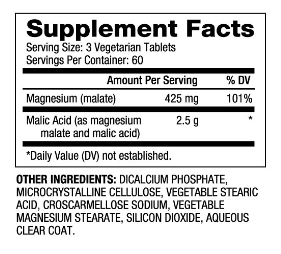 Biovea Magnesium Malate 425mg-factsheets