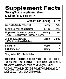 Biovea Cal-Mag-Zinc + Vitamin D-factsheets