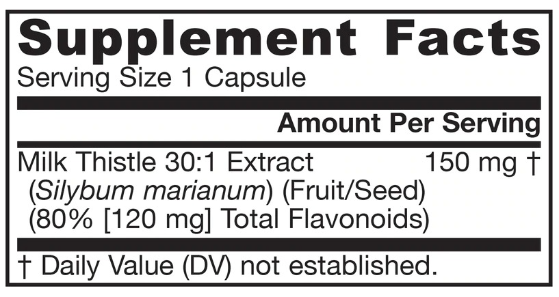 Jarrow Formulas Milk Thistle 150 mg-factsheets
