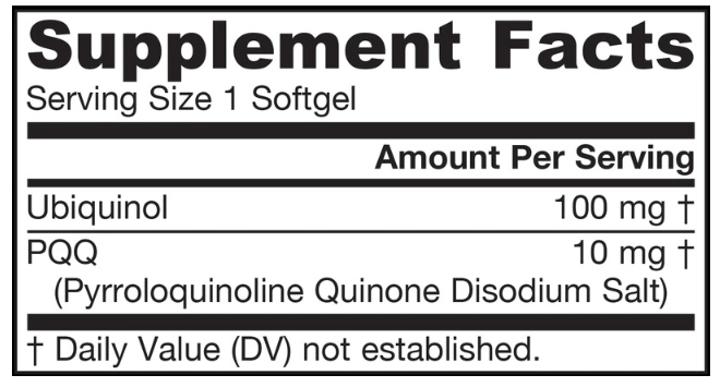 Jarrow Formulas QH + PQQ™-factsheets