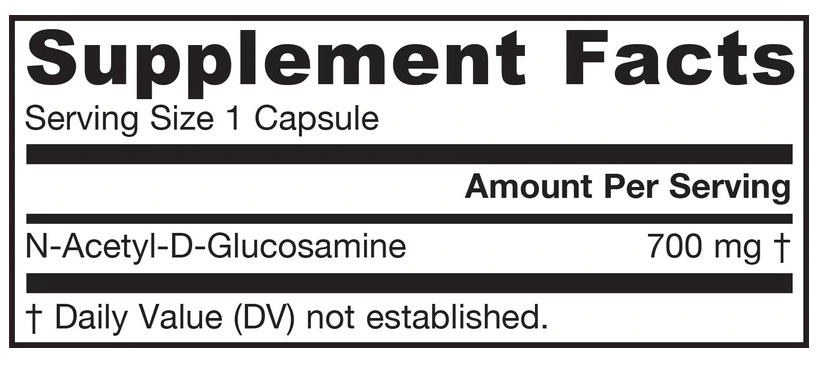 Jarrow Formulas N-Acetyl-D-Glucosamine (N-A-G) 700 mg-factsheets