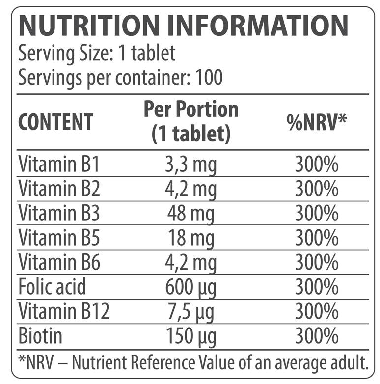 Dorian Yates Nutrition Vitamin B Complex-factsheets