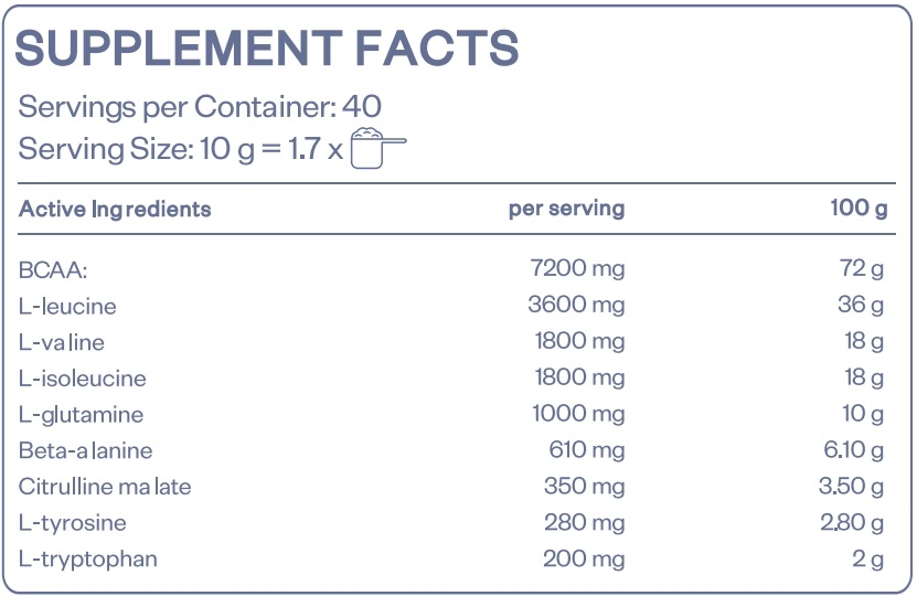 HS Labs BCAA Energy 400 g-factsheets