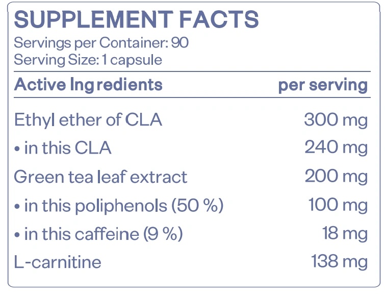 HS Labs CLA with Green Tea-factsheets