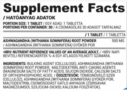 Nutriversum Ashwagandha 500 mg-factsheets