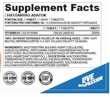 Nutriversum Vitamin D3 4000 IU-factsheets