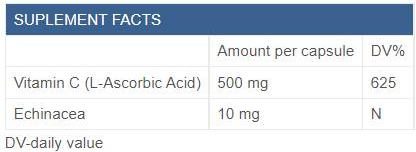 MAXXWIN Nutrition Vitamin C 500 + Echinacea-factsheets