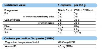 Osavi Magnesium Citrate + Vitamin B6-factsheets