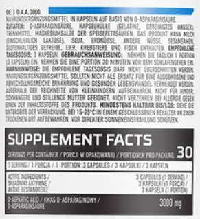 OstroVit DAA 1000 | D-Aspartic Acid Caps-factsheets