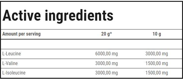 Trec Nutrition BCAA 2:1:1 Powder High Speed-factsheets