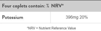 Holland And Barrett Potassium 396 mg-factsheets