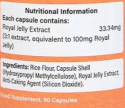 Holland And Barrett Royal Jelly 100 mg-factsheets