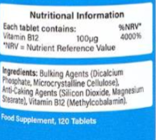 Holland And Barrett Vitamin B12 100 mcg | Methylcobalamin-factsheets