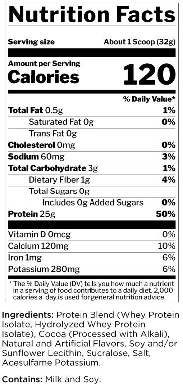 Rule One R1 Protein-factsheets