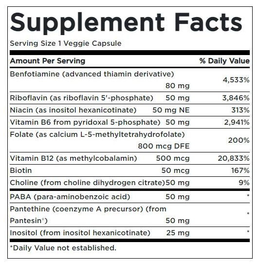 Swanson Activated B-Complex High Potency and Bioavailability-factsheets