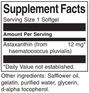 Swanson Astaxanthin 12 mg-factsheets