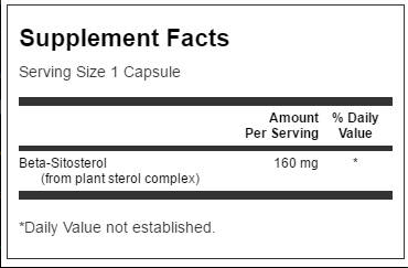 Swanson Beta Sitosterol 160 mg-factsheets