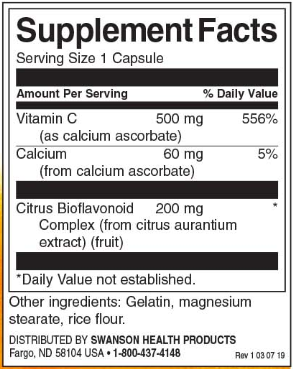 Swanson Buffered Vitamin C with Bioflavonoid-factsheets