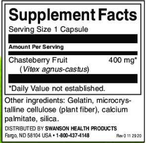 Swanson Chasteberry Fruit-factsheets