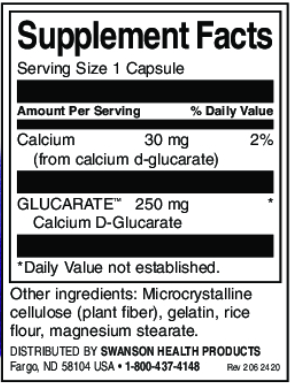 Swanson Calcium D-Glucarate-factsheets