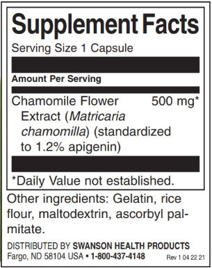Swanson Chamomile Flower Extract - Standardized Apigenin-factsheets
