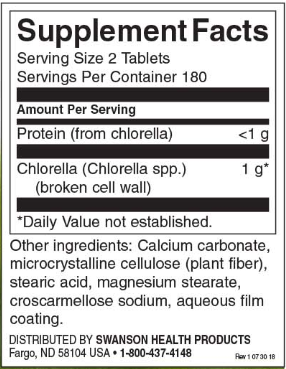 Swanson Broken Cell Wall Chlorella-factsheets