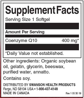 Swanson CoQ10 400 mg-factsheets