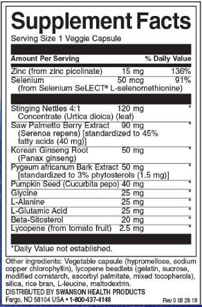 Swanson Prostate Essentials Plus-factsheets